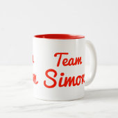 Tasse 2 Couleurs Équipe Simon (Devant droit)