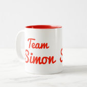 Tasse 2 Couleurs Équipe Simon (Devant gauche)
