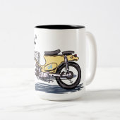 Tasse 2 Couleurs équitation, moto, photos de véhicule (Devant droit)