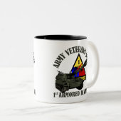 Tasse 2 Couleurs ęr Épouse fière d'ANNONCE (Devant droit)