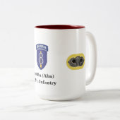 Tasse 2 Couleurs ęr Infanterie de bataillon (Abn) la 509th (Devant droit)