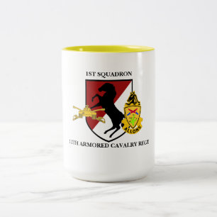 Tasse 2 Couleurs ęr La 11ème CAVALERIE BLINDÉE d'ESCADRON ATTAQU