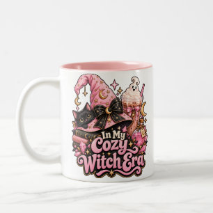 Tasse 2 Couleurs Ère de sorcière confortable Halloween rose mignon