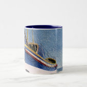 Tasse 2 Couleurs Eric Ravilious - Bateau à vie à Adelburgh (Centre)
