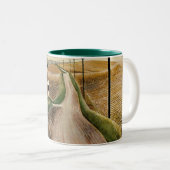 Tasse 2 Couleurs Eric Ravilious - Paysage du Wiltshire, (Devant droit)