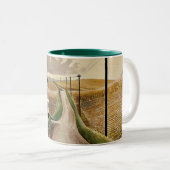 Tasse 2 Couleurs Eric Ravilit, Wiltshire Landscape, (Devant droit)