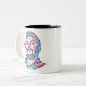 Tasse 2 Couleurs Ernesto Che Guevara Fumer le cigare (Devant gauche)