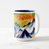 Tasse 2 Couleurs Ernst Kirchner - Berggipfel, (Devant droit)