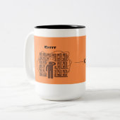 Tasse 2 Couleurs Erreur système : Café introuvable (Devant gauche)