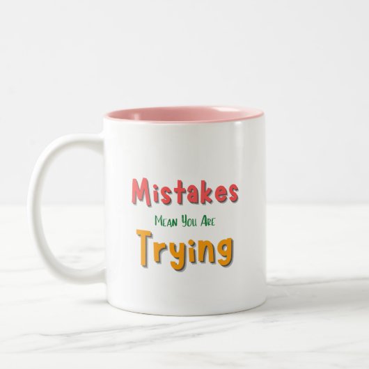 Tasse 2 Couleurs Erreur, vous essayez (Gauche)