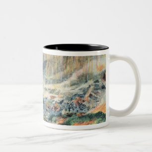 Tasse 2 Couleurs Éruption d'un volcan sur la Martinique