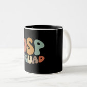 Tasse 2 Couleurs Escadron du PSD Profession professionnelle fière (Devant droit)