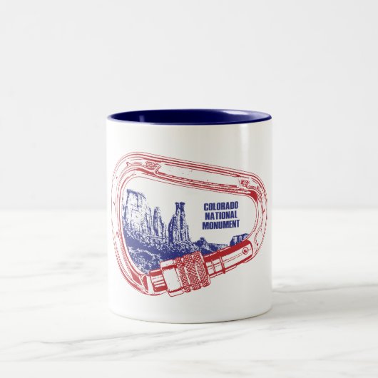 Tasse 2 Couleurs Escalade Carabiner du Colorado (Centre)