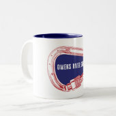 Tasse 2 Couleurs Escalade de la gorge d'Owens River Carabiner (Devant gauche)