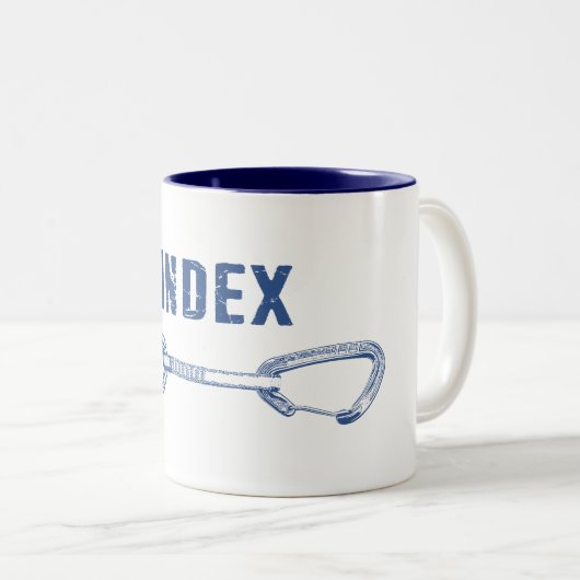 Tasse 2 Couleurs Escalade d'index Quickdraw (Devant droit)
