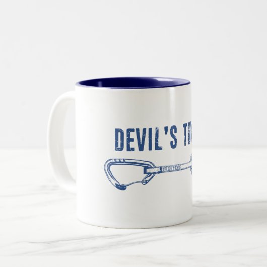 Tasse 2 Couleurs Escalade tour Devil Quickdraw (Devant gauche)