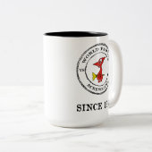 TASSE 2 COULEURS ESCALIERS VS-33 DEPUIS 1960 (Devant droit)