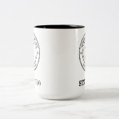 TASSE 2 COULEURS ESCALIERS VS-33 DEPUIS 1960 (Centre)