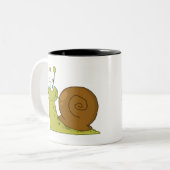 Tasse 2 Couleurs Escargot d'amour (Devant gauche)