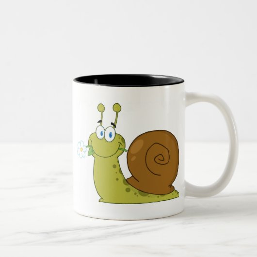 Tasse 2 Couleurs Escargot d'amour (Droit)