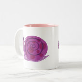 Tasse 2 Couleurs Escargot tacheté pourpre (Devant gauche)