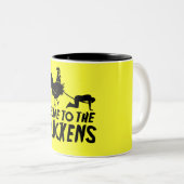 Tasse 2 Couleurs Esclave aux poulets (Devant droit)