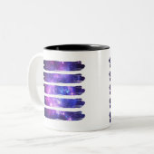 Tasse 2 Couleurs Espace artistique Galaxie (Devant gauche)