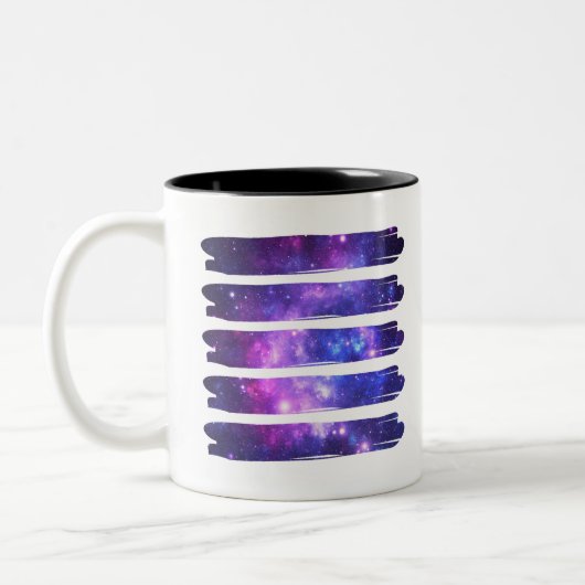 Tasse 2 Couleurs Espace artistique Galaxie (Gauche)