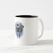 Tasse 2 Couleurs Espace singe (Devant droit)