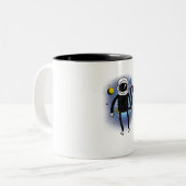 Tasse 2 Couleurs Espace singe (Devant gauche)