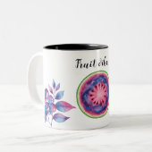 Tasse 2 Couleurs espace Vibes de fruits (Devant gauche)