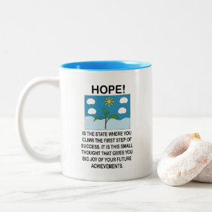 Tasse 2 Couleurs Espoir et inspiration motivationnelle