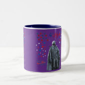 Tasse 2 Couleurs Esprit Américain Brille violet (Devant droit)