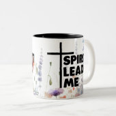 Tasse 2 Couleurs Esprit, conduis-moi Fleur moderne (Devant droit)