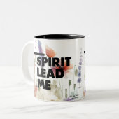 Tasse 2 Couleurs Esprit, conduis-moi Fleur moderne (Devant gauche)