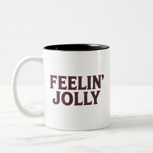 Tasse 2 Couleurs Esprit de Noël drôle et joyeux (Gauche)