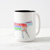 Tasse 2 Couleurs Esprit du chat (Devant droit)