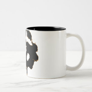 Tasse 2 Couleurs Essai Rorschach d'une carte de lot d'encre en noir
