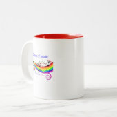 Tasse 2 Couleurs Essence De Musique-Café Tasse. (Devant gauche)