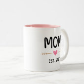 Tasse 2 Couleurs est 2017 d'amour de maman (Devant droit)