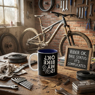 Tasse 2 Couleurs Est-ce que mon vélo est OK Vélo de montagne drôle