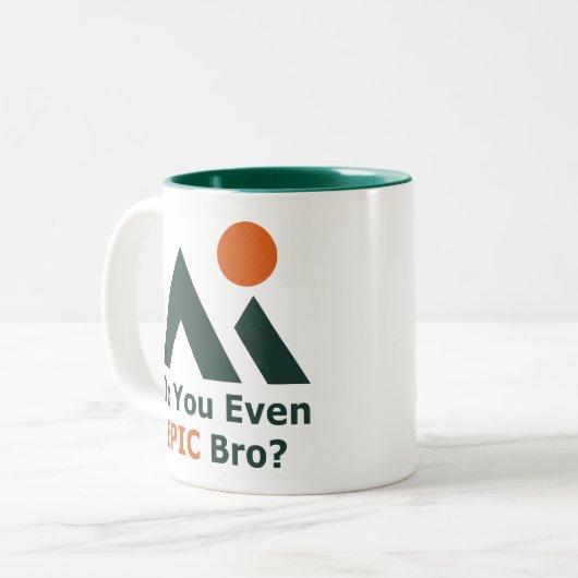 Tasse 2 Couleurs Est-Ce Que Tu Epic Bro ? (Devant gauche)