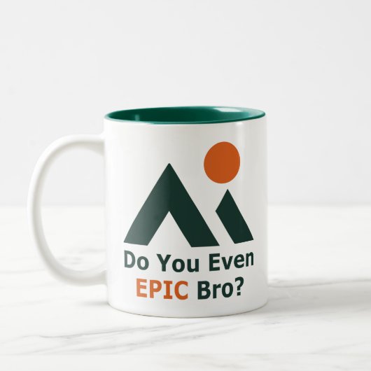 Tasse 2 Couleurs Est-Ce Que Tu Epic Bro ? (Gauche)