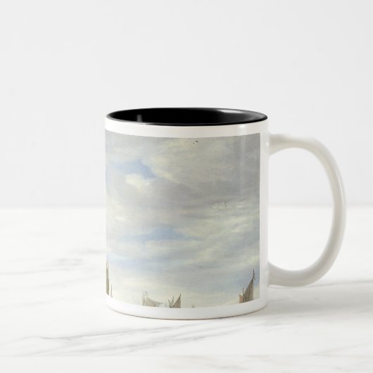 Tasse 2 Couleurs Estuaire de rivière avec un château (Droit)