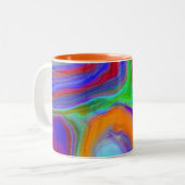 Tasse 2 Couleurs "et chronométrez alors" le mug~ froissé de café ! (Devant gauche)