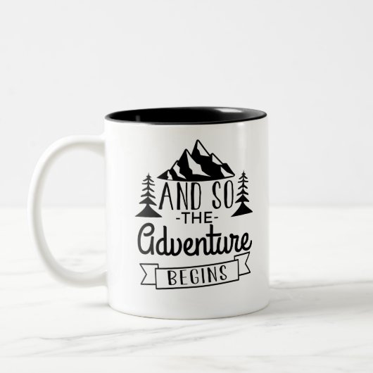 Tasse 2 Couleurs Et Donc L'Aventure Commence (Gauche)