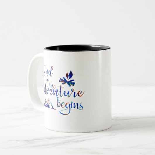 Tasse 2 Couleurs Et donc, l'aventure commence (Devant gauche)