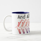 Tasse 2 Couleurs Et tout ce motif de jazz (Gauche)