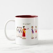 Tasse 2 Couleurs Et Tu Brute ? Julius César à une fête (Gauche)