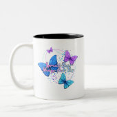 Tasse 2 Couleurs Étalez vos ailes et mouche papillon (Gauche)